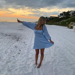 ASTR the Label Light Blue Dress